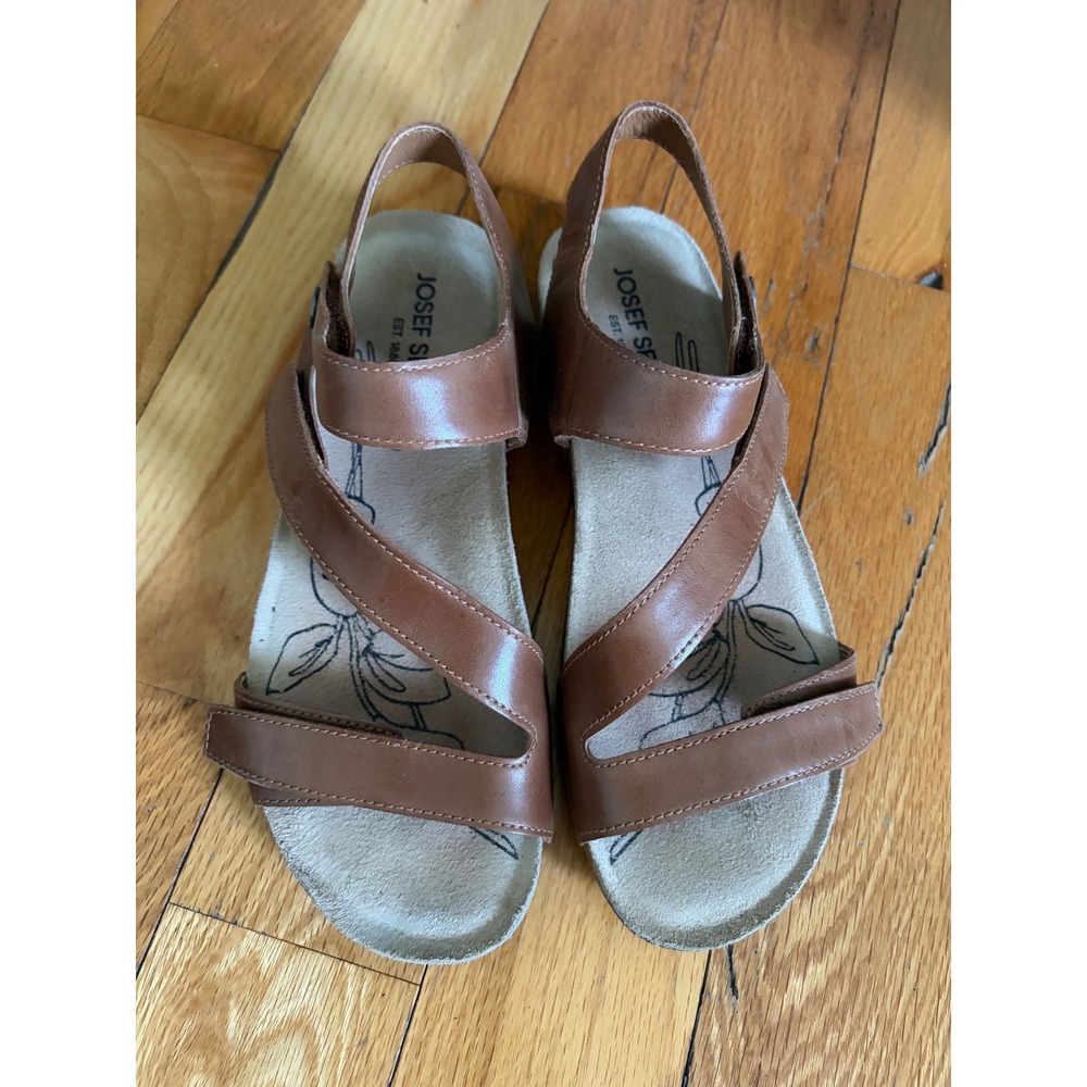 Josef Seibel Tonga 25 sandals brown leather size 39/US 8.5